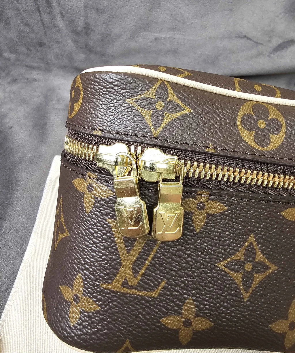 Louis Vuitton Brown Monogram Canvas Nice Nano Cosmetic Pouch Women