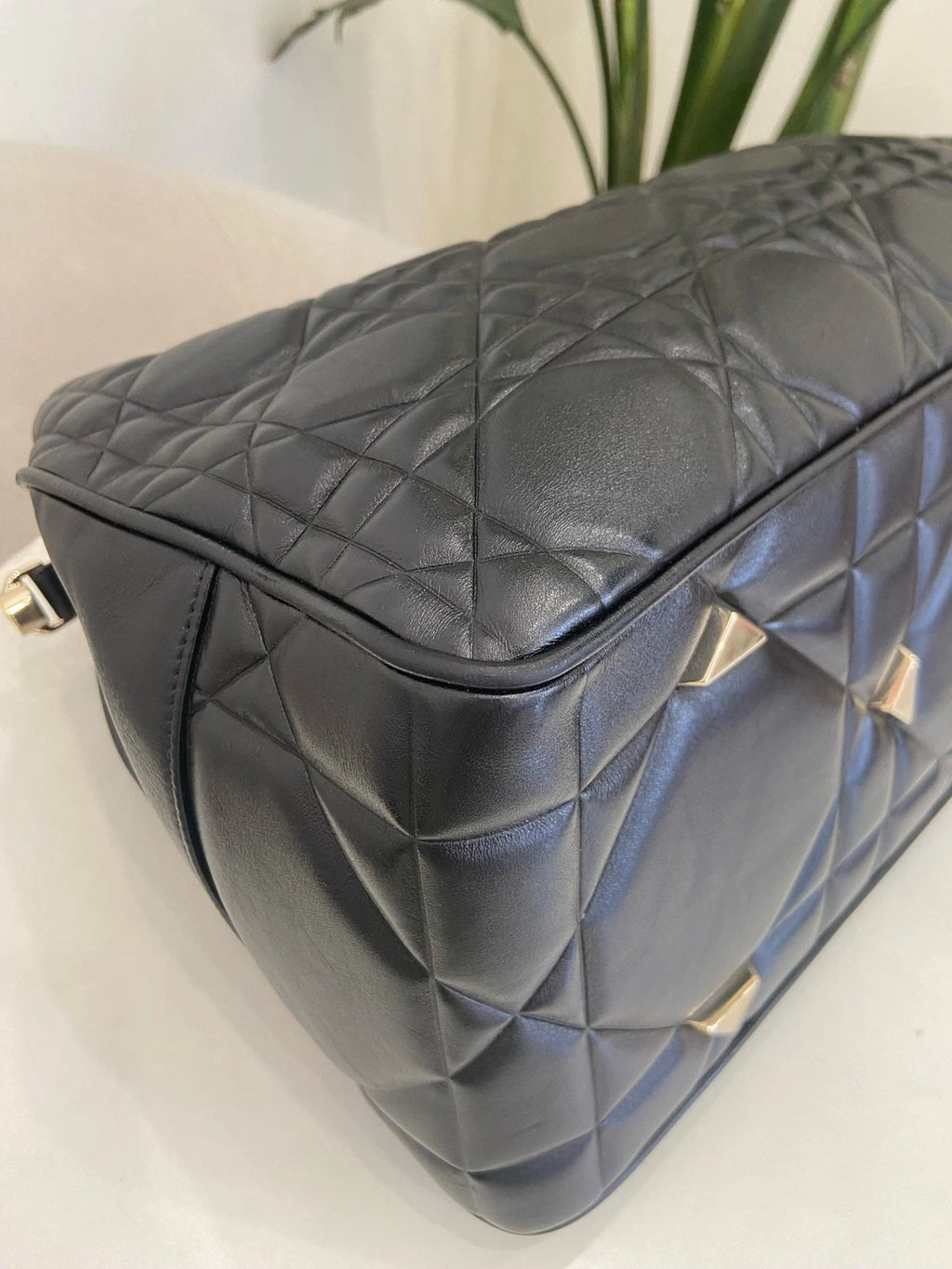 Dior Black Calfskin Medium Lady Handbag Shoulder Bag For Women