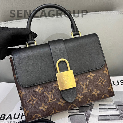 Louis Vuitton Monogram Locky BB Black Handbag Shoulder Bag Gold Hardware