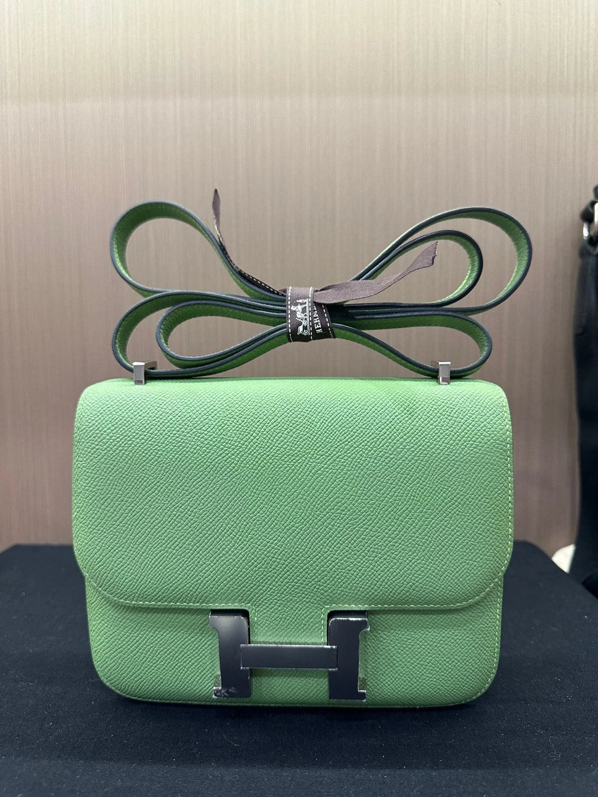 Hermes Constance 19 Green Epsom Leather Crossbody Bag For Women