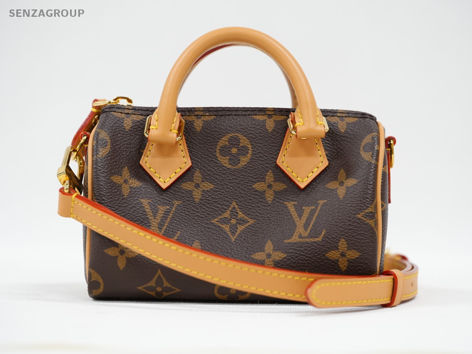 Louis Vuitton Monogram Nano Speedy 2way Shoulder Handbag Crossbody Women Classic