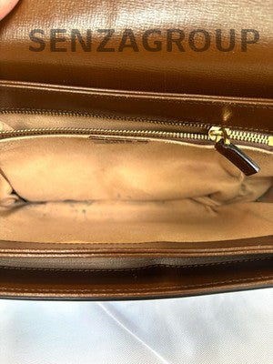 Gucci Beige Gold Shoulder Bag Women's Fashion Classic Handbag