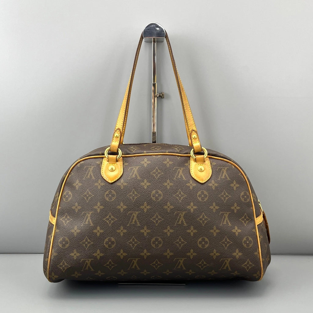 Louis Vuitton Montorgueil Bowling Bag Monogram Canvas Shoulder Bag Gold Hardware