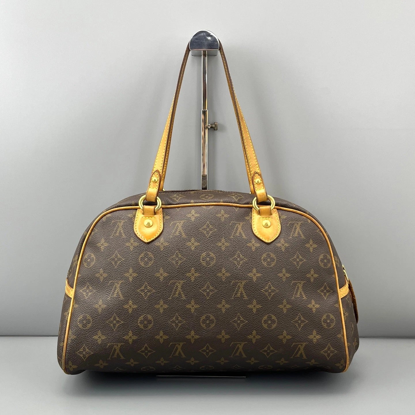 Louis Vuitton Montorgueil Bowling Bag Monogram Canvas Shoulder Bag Gold Hardware