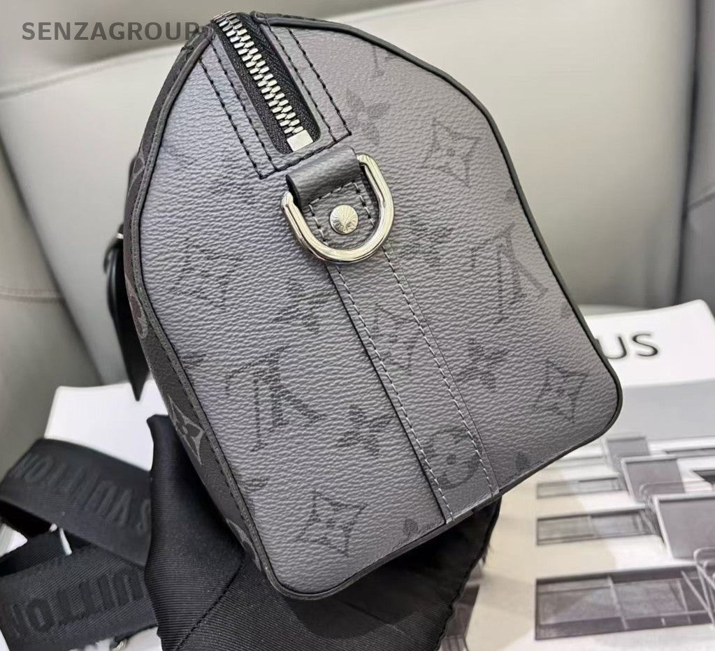 Louis Vuitton keepall27 Monogram Handbag Shoulder Bag Black
