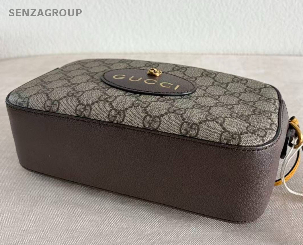 Gucci Tiger-Head 2Way Shoulder Bag Crossbody Beige Gold Women Classic Designer