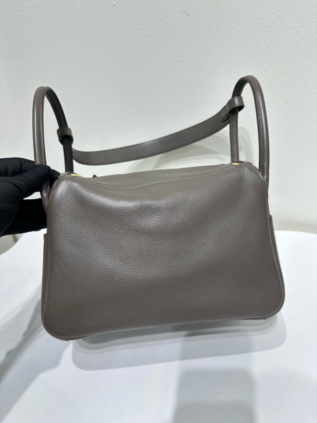 Pre-owned Hermes Lindy 26 Evercolor Leather Women Top Handle Bag