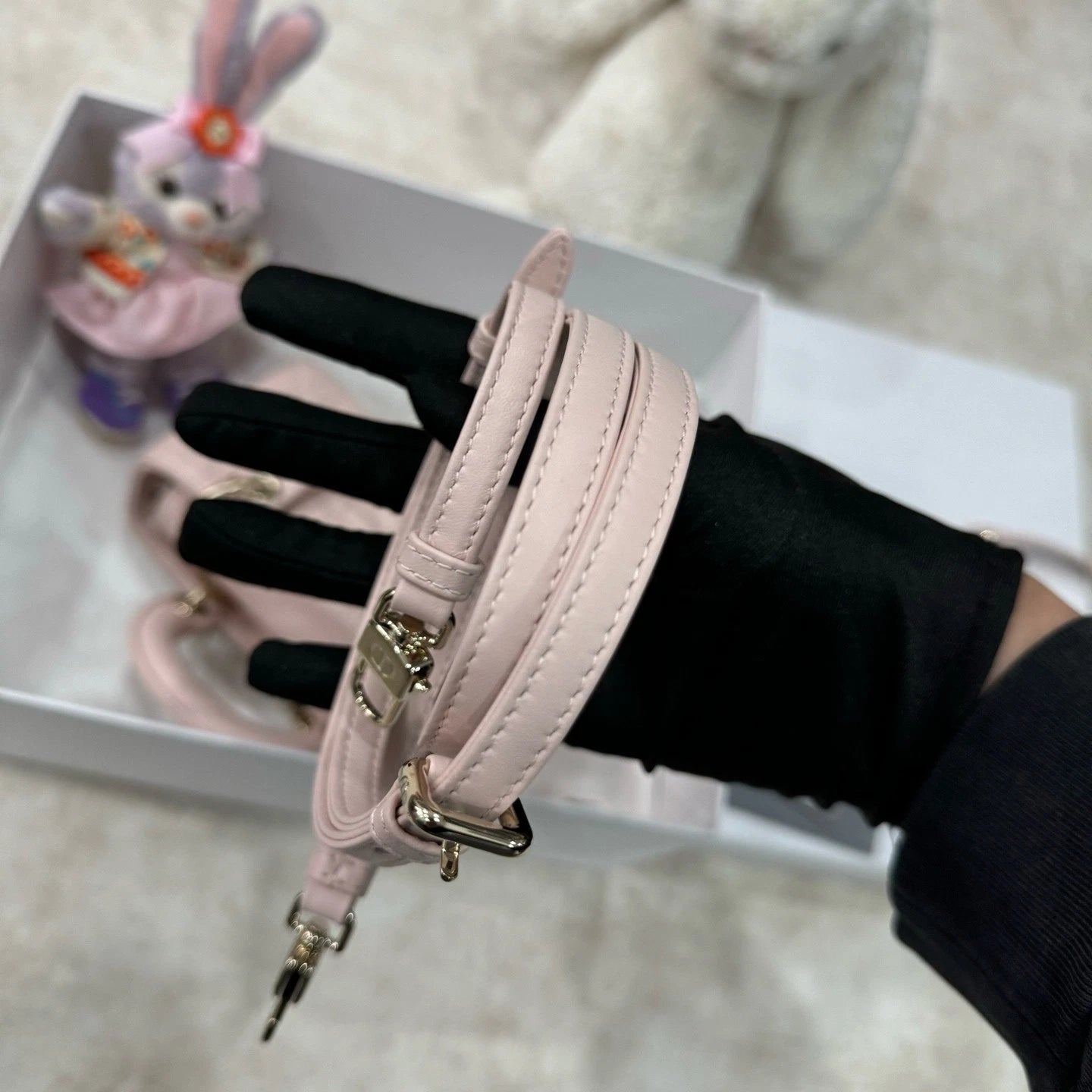 Dior Sakura Pink Ultra Mini Djoy Crossbody Top Handle Bag For Women