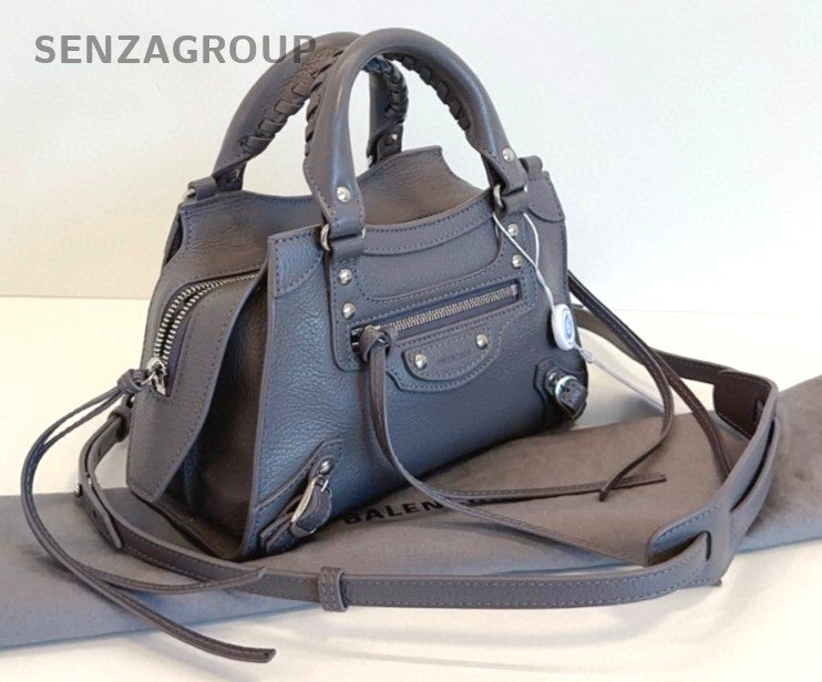 Balenciaga Neo Classic City mini Top Handle 2way  Handbag Crossbody Gray