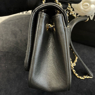 Chanel Cuba Collection Black Gold Chain Shoulder Crossbody Bag Classic