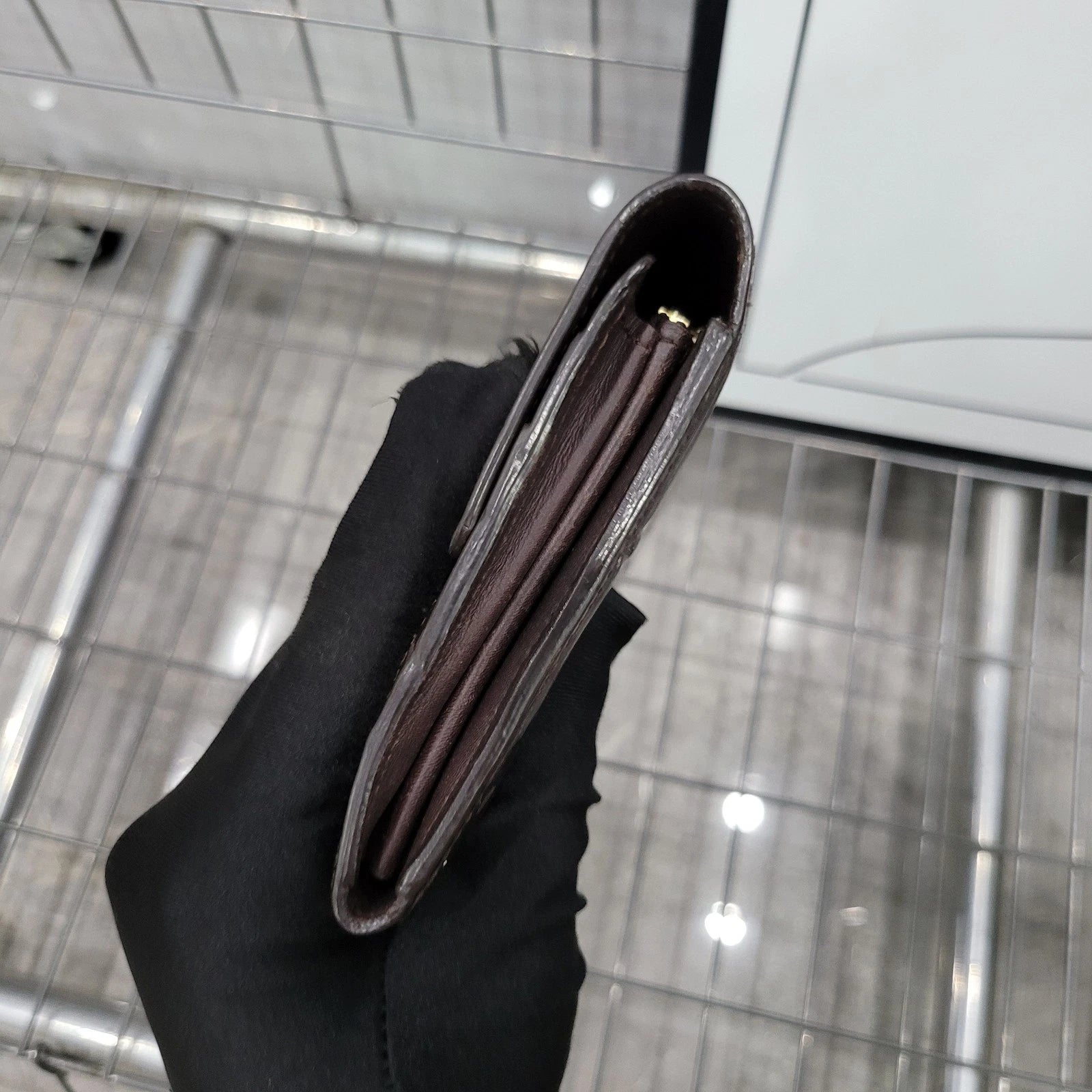 Louis Vuitton Women's Cherry Embossed Patent Long Folded Wallet
