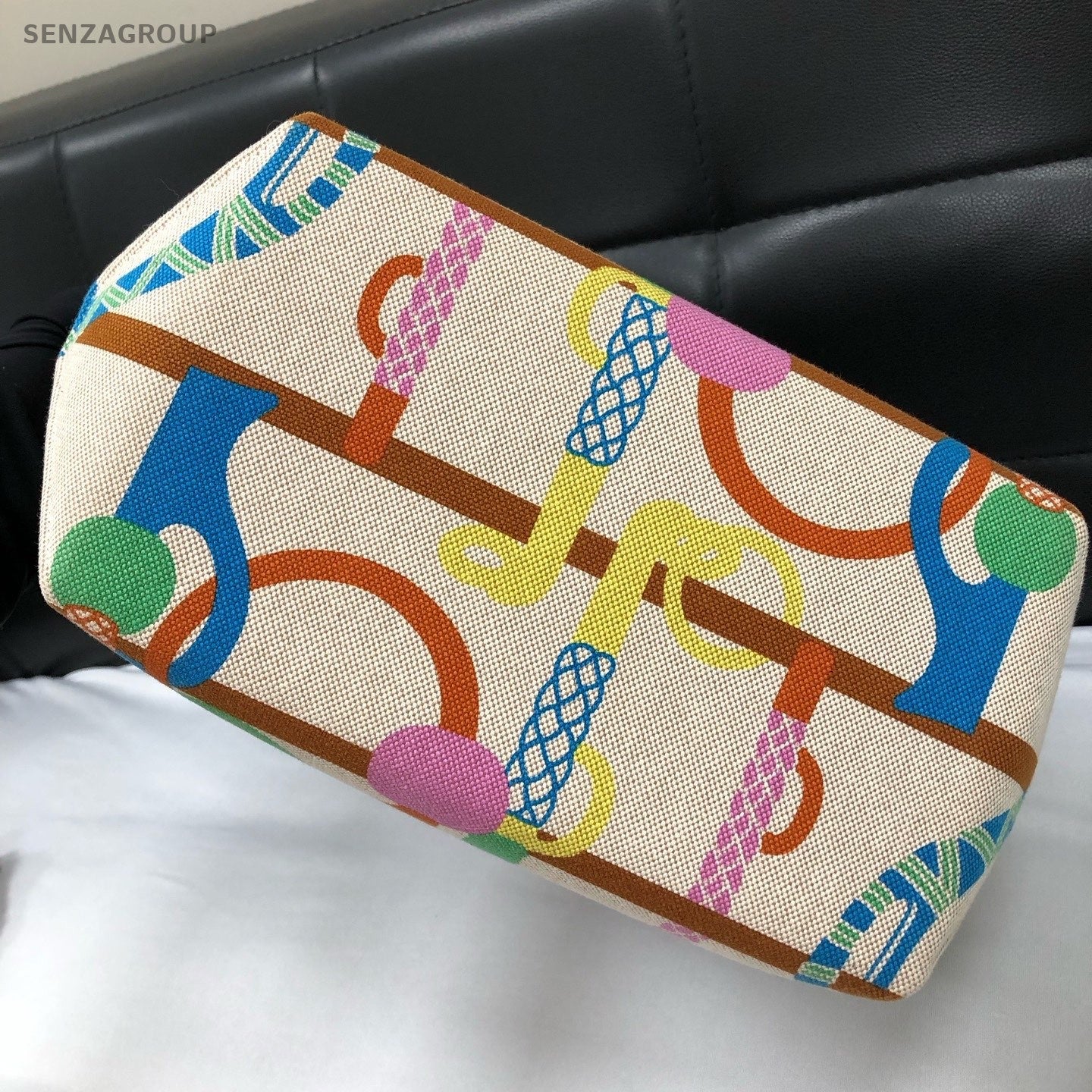 Hermes Steeple Swift Top Handle Bag Multicolor Used Women Classic Designer