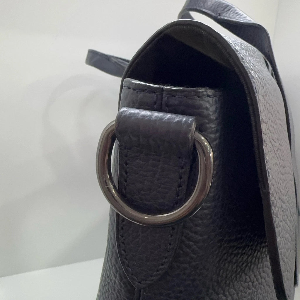 Coach Navy Leather Flap Briefcase Shoulder Crossbody Bag For Men