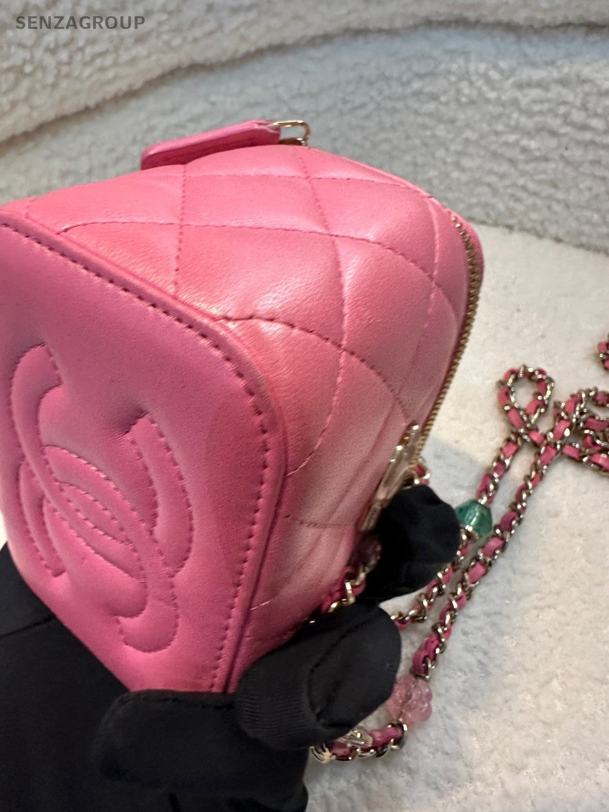 CHANEL Vanity Box Sweet Series Chain Shoulder bag Crossbody Pink Women