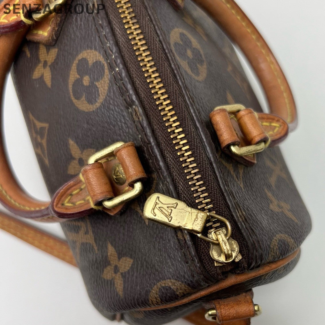 Louis Vuitton Speedy Nano Monogram Top Handle Crossbody Women Classic