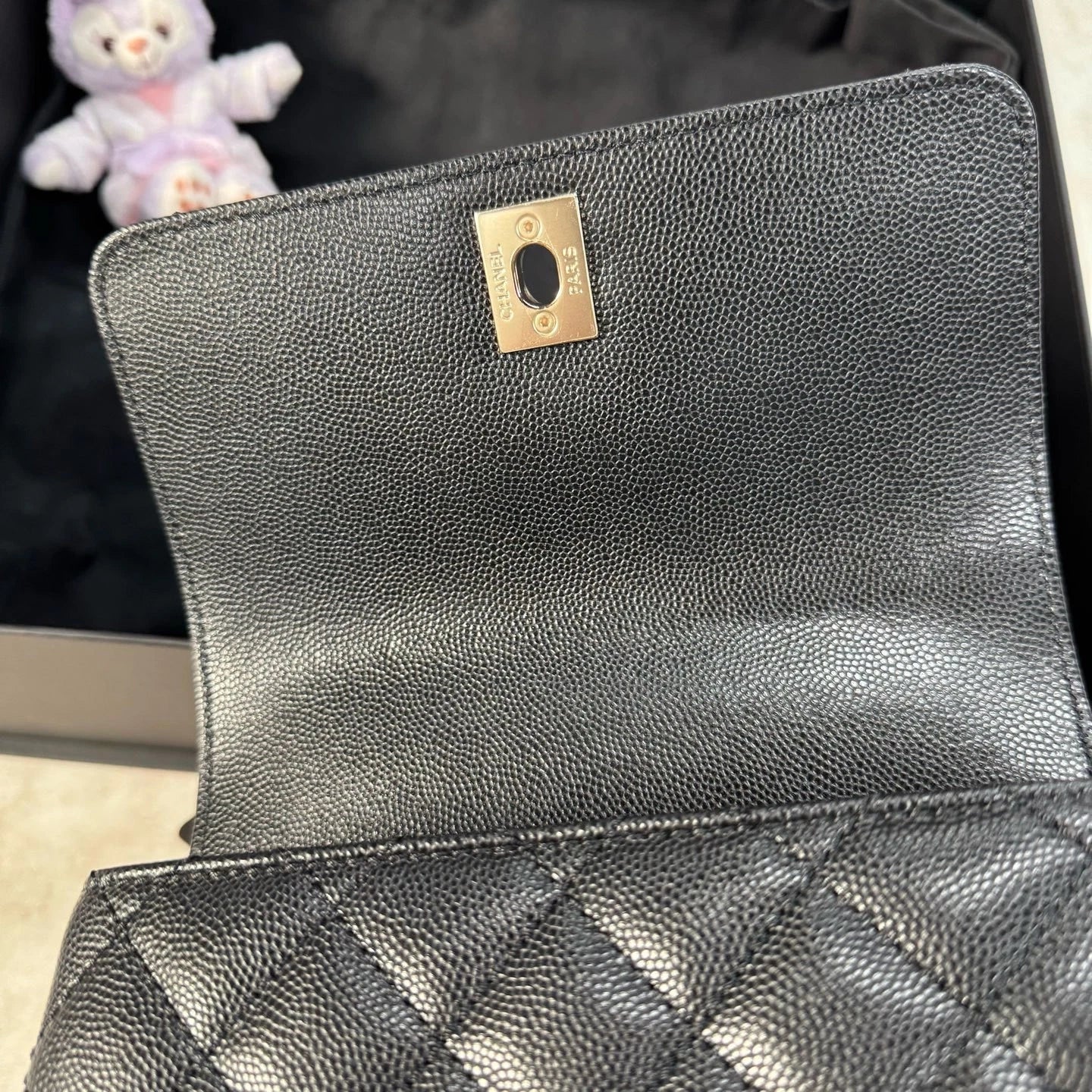 New CHANEL Coco Handle Mini Black Leather Top Handle Bag For Women