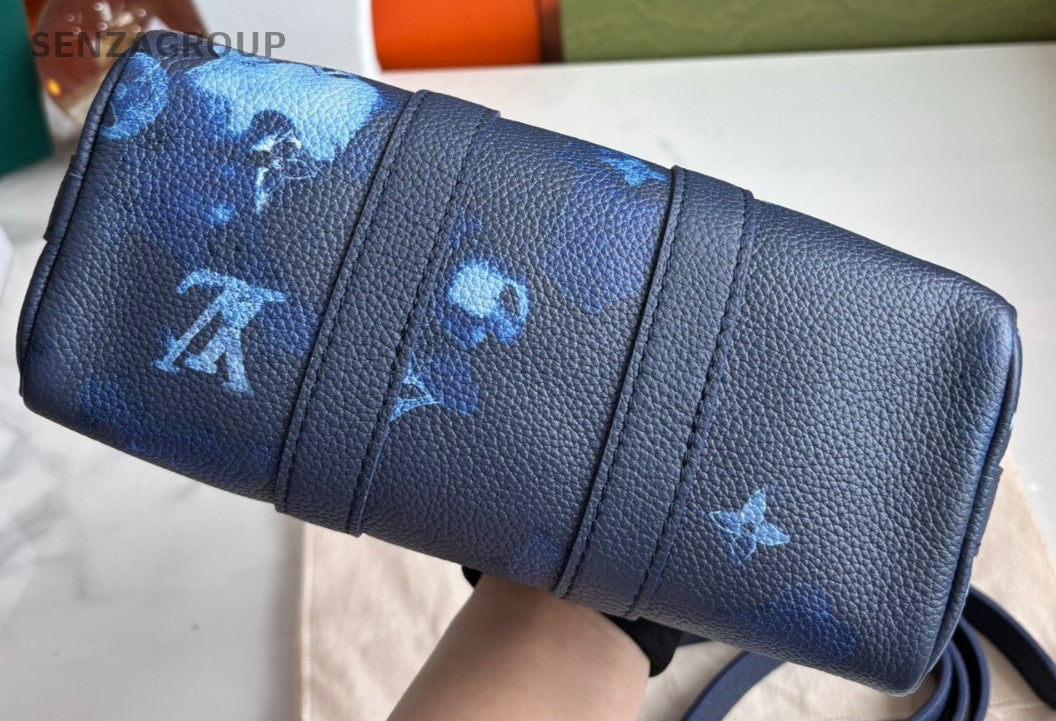 Louis Vuitton Navy Blue Keep All XS 2WAY Crossbody Handbag Almost brand NEW
