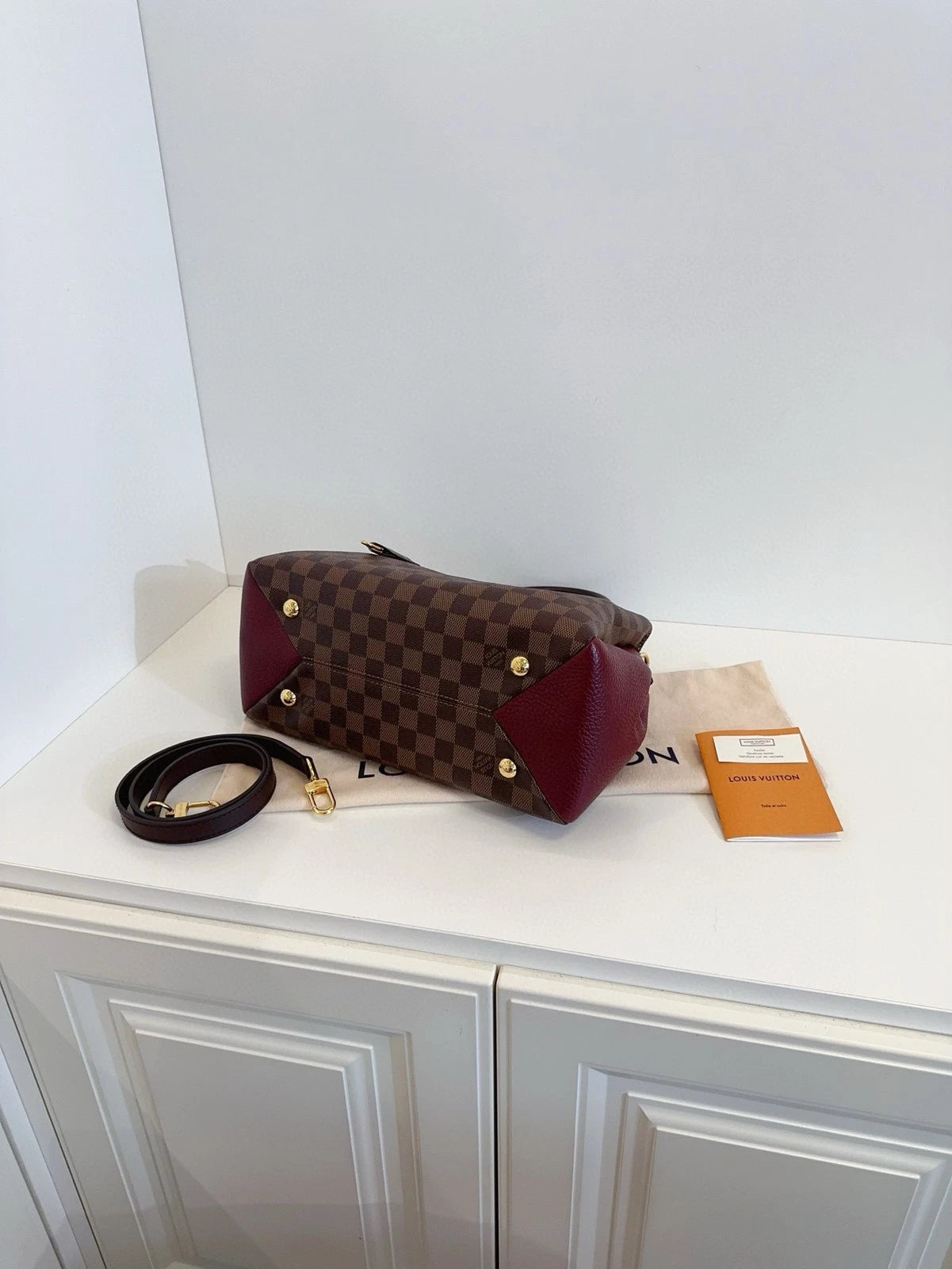 Louis Vuitton Brittany BB Monogram Canvas Leather Trim Shoulder Bag G