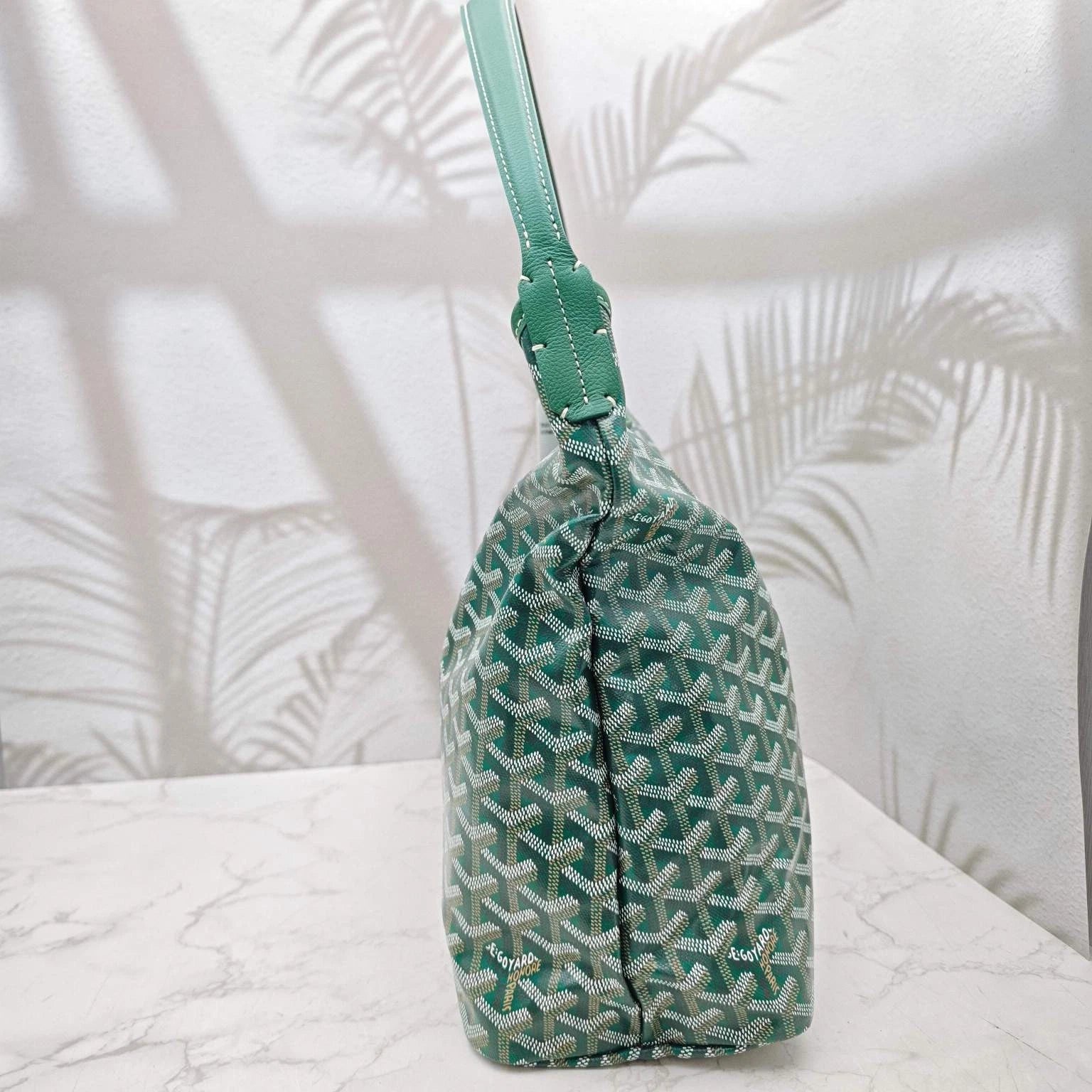 Goyard Green Monogram Canvas Hobo Tote Bag For Women