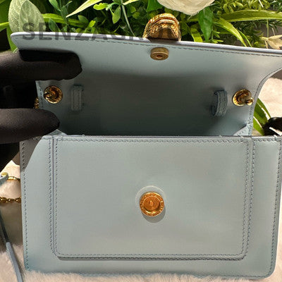 Bulgari Alexander Wang Chain Shoulder Crossbody Bag Blue Gold Fashion Women
