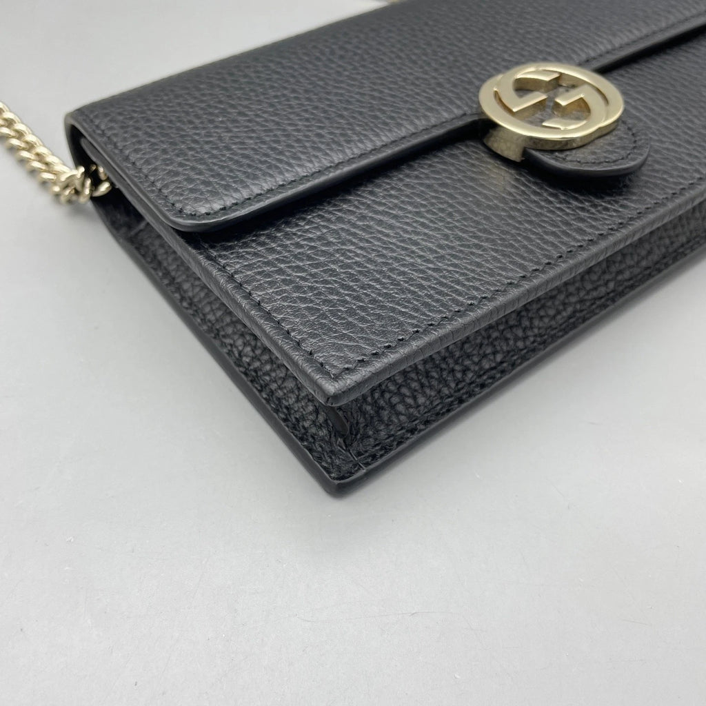 Gucci Accordion WOC Black Crossbody Bag For Women