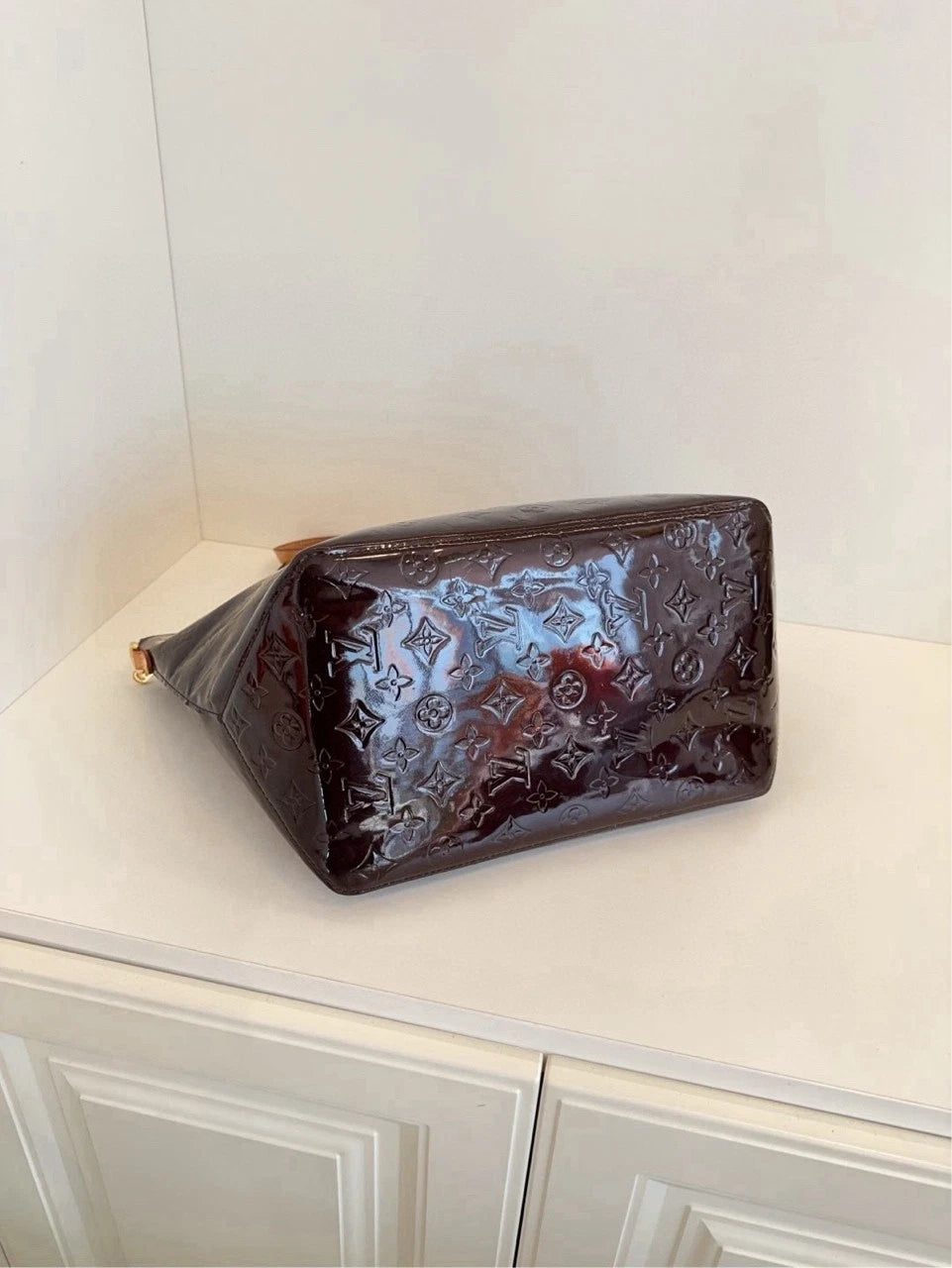 Louis Vuitton Women Patent Leather Tote Shoulder Bag