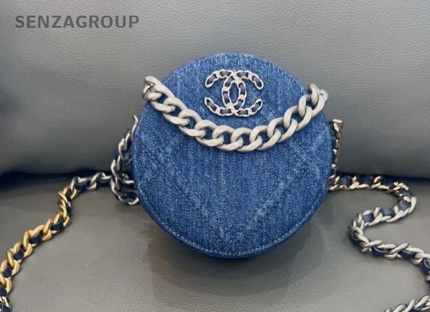 CHANEL CoCo Mark31 Denim Chain Shoulder bag Crossbody Women Blue Classic