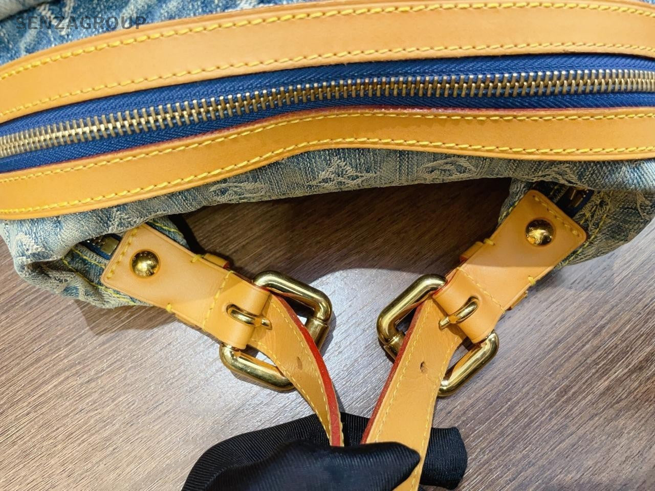 SJ0001  Louis Vuitton denim Shoulder Bag Baggy bag