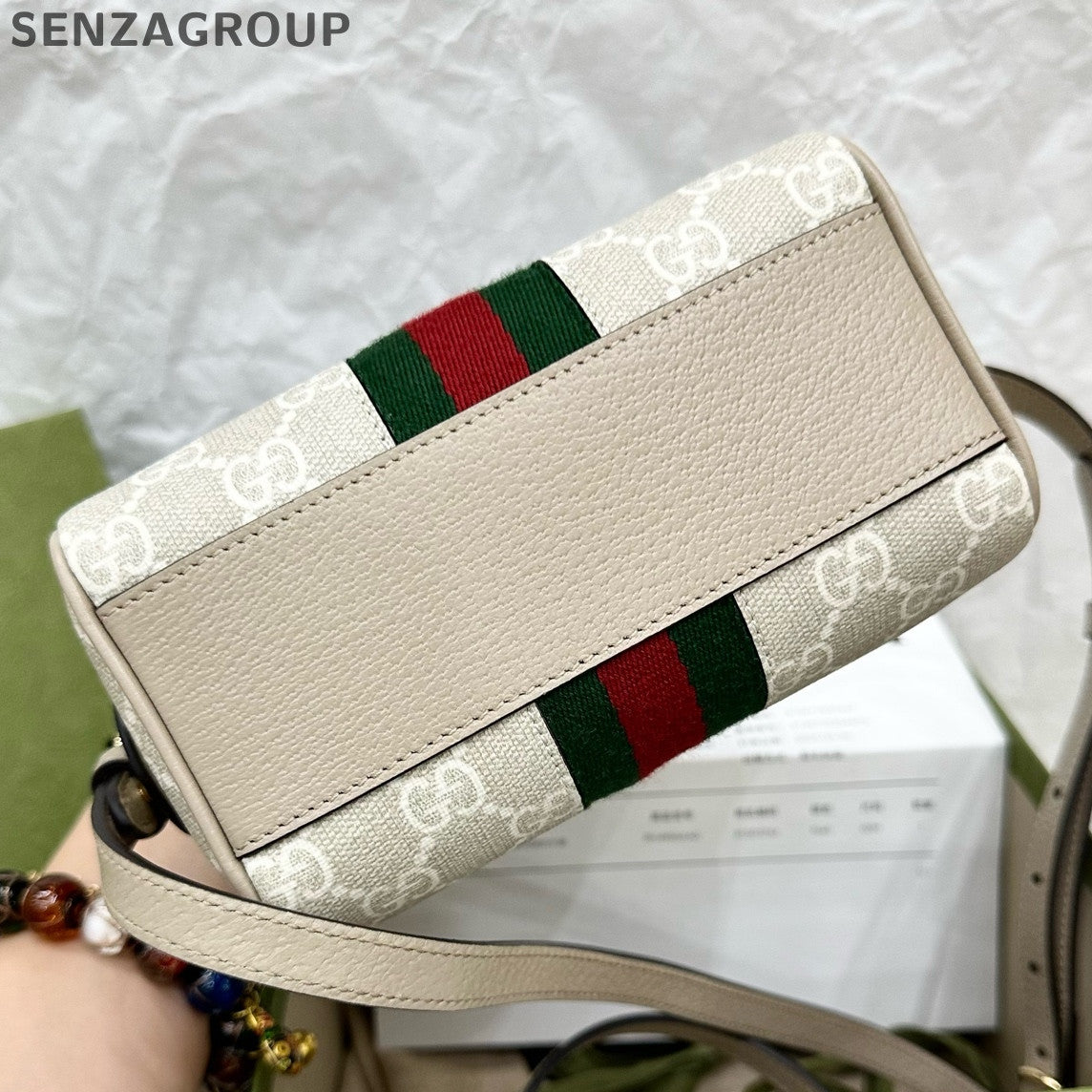 Gucci Ophidia Nano Bag Beige Women's Classic Shoulder Crossbody Bag