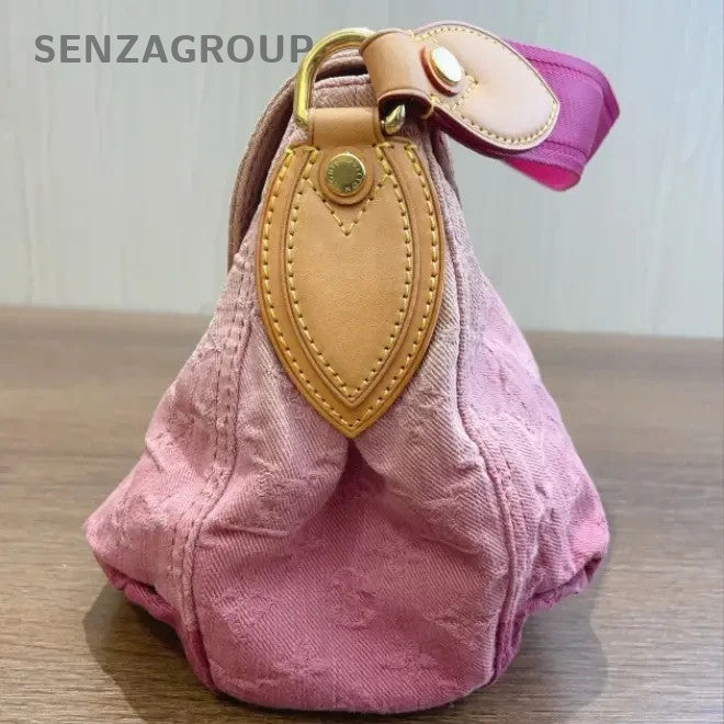 SJ0001 Louis Vuitton Denim Shoulder Bags Sunrise PM Pink Monogram