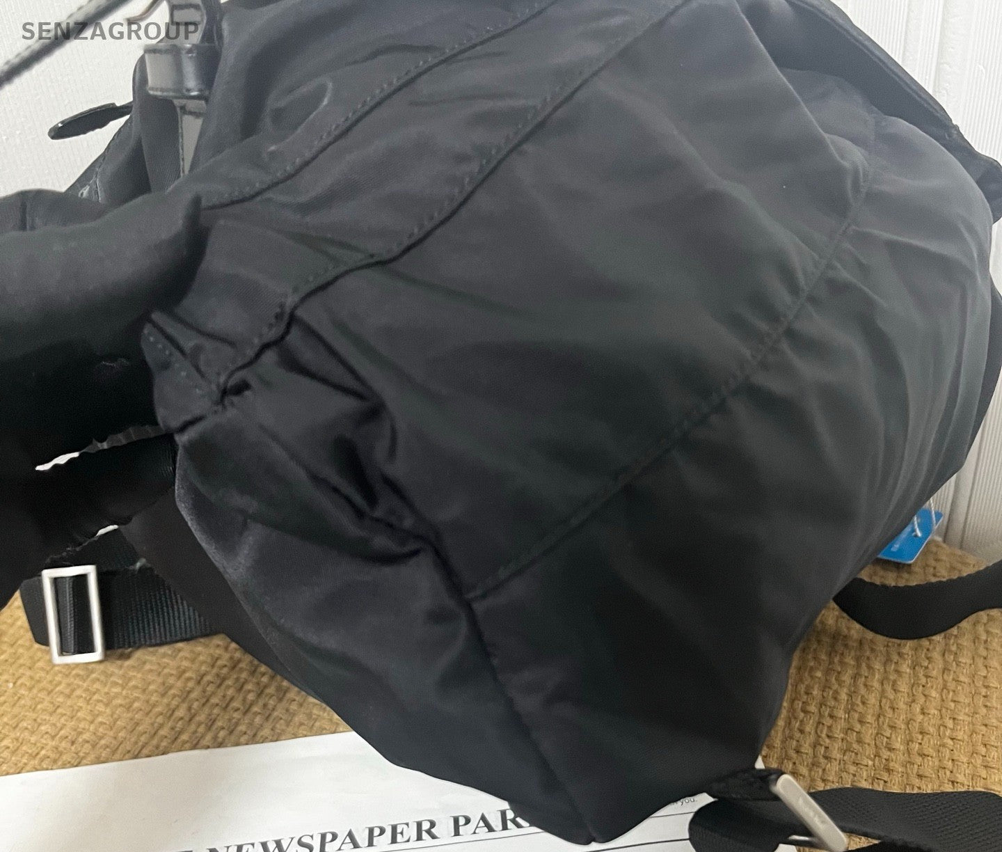 PRADA Nylon Backpack Classic Logo Top Handle bag