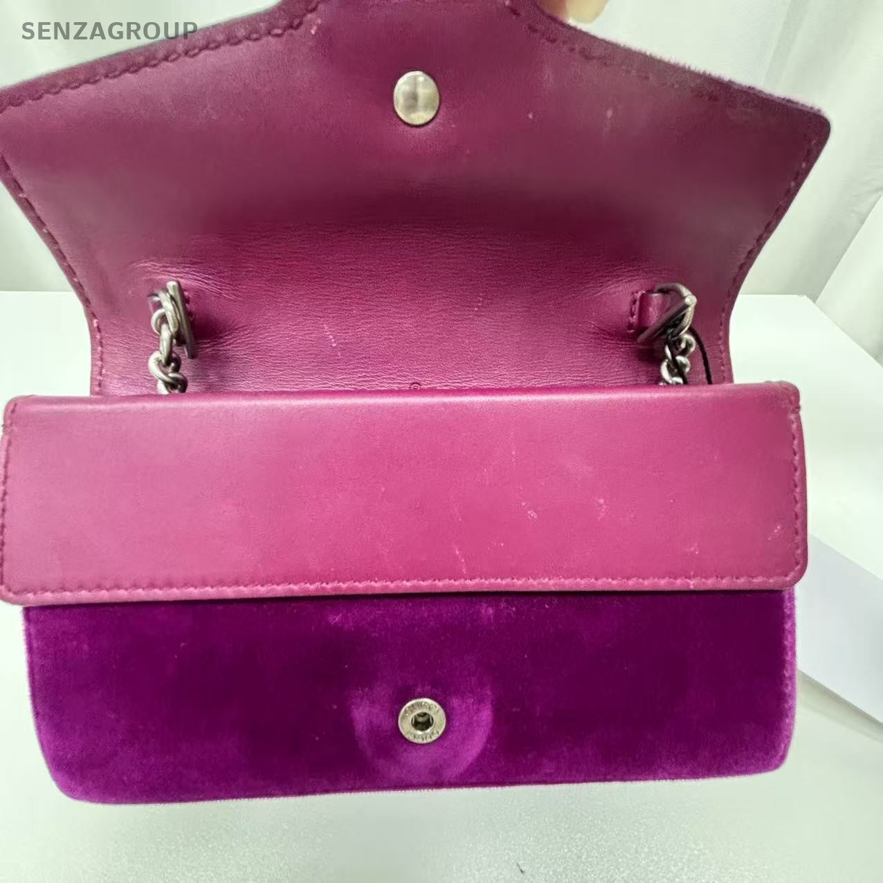 GUCCI Dionysos mini Purple Crossbody bag Suede