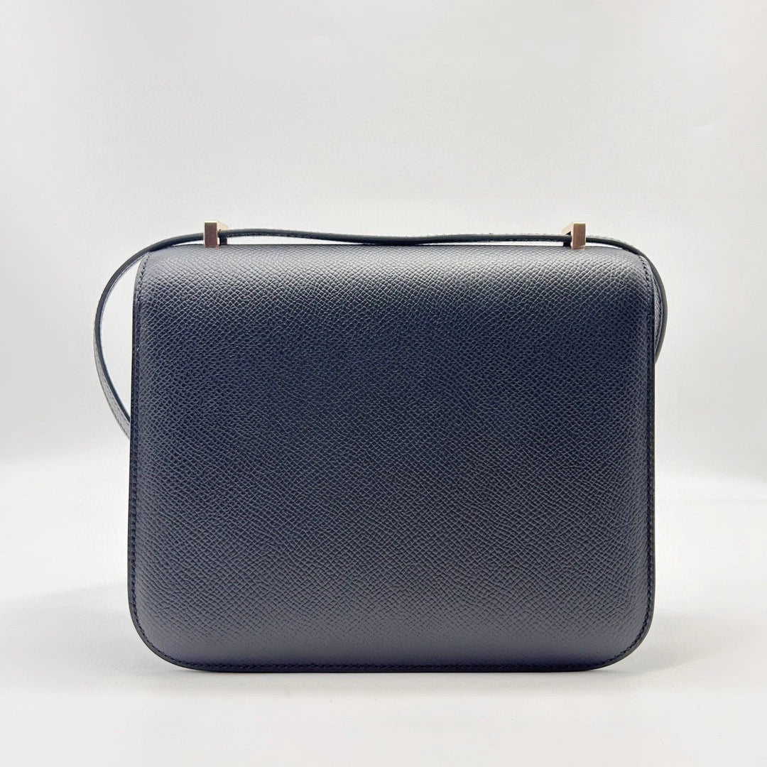 Hermes Constance19 Mini Black Epsom Gold Shoulder Bag For Women