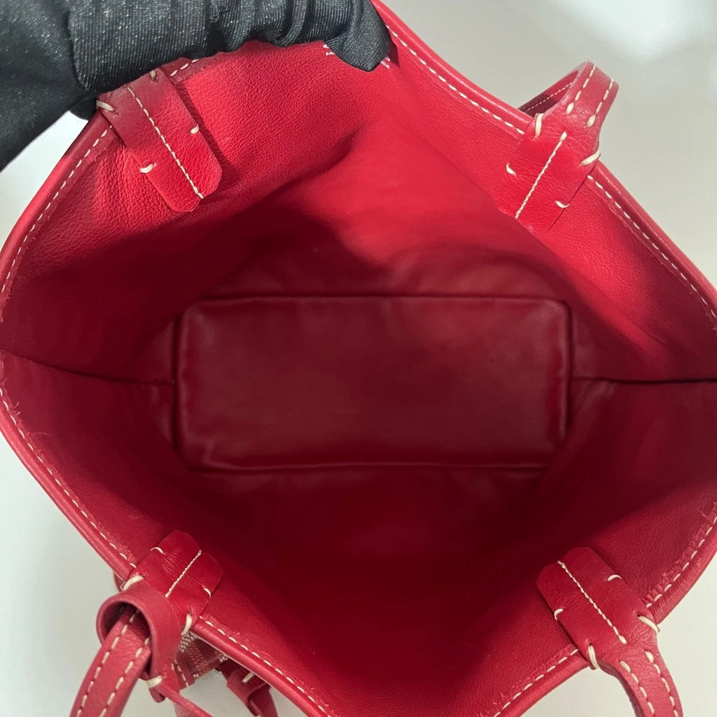 Goyard Red Mini Canvas Tote Bag For Women