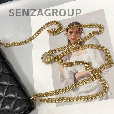 Chanel Black Gold Lambskin WOC Chain Shoulder Crossbody Bag Classic Women