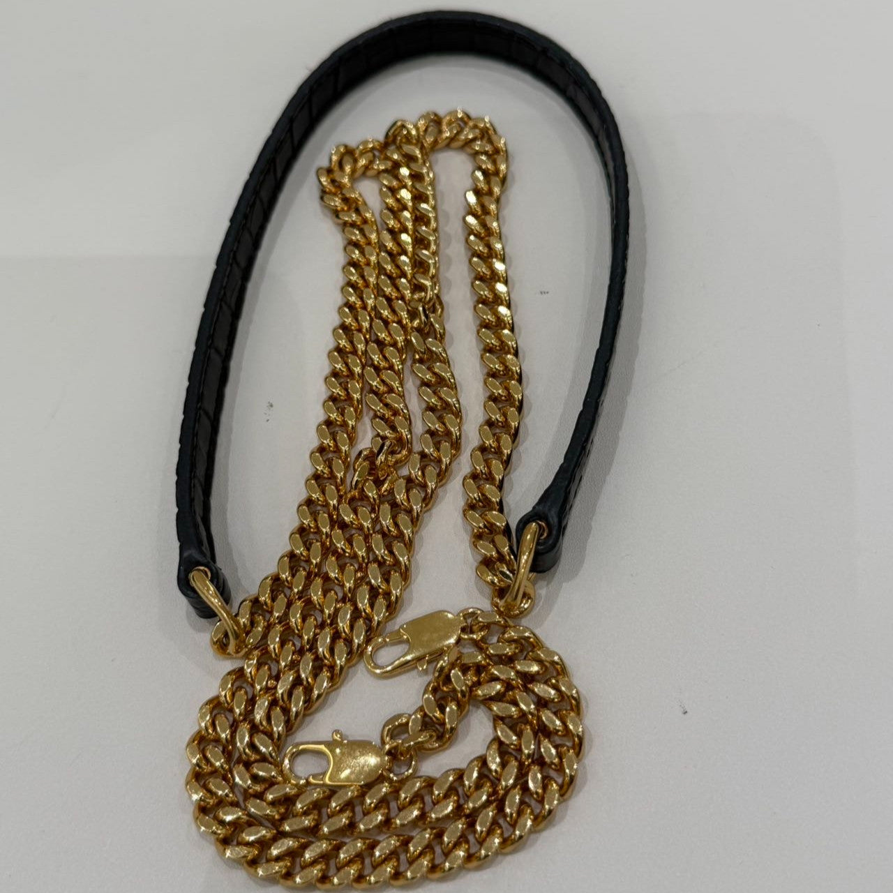 Saint Laurent YSL Kate WOC Black Gold Chain Crossbody Bag Classic Women