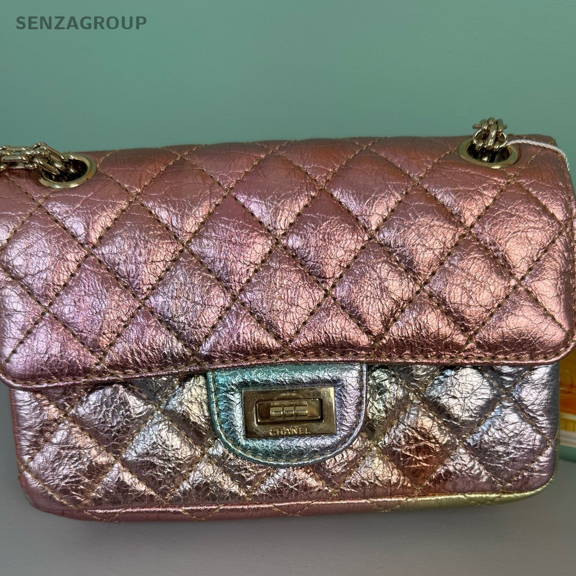 Chanel 2.55 Classic Quilted Colorful Chain Shoulder Bag Women Fashion