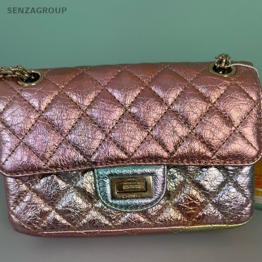Chanel 2.55 Classic Quilted Colorful Chain Shoulder Bag Women Fashion