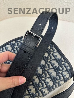Dior Gallop Unisex Shoulder Bag Black Silver Classic