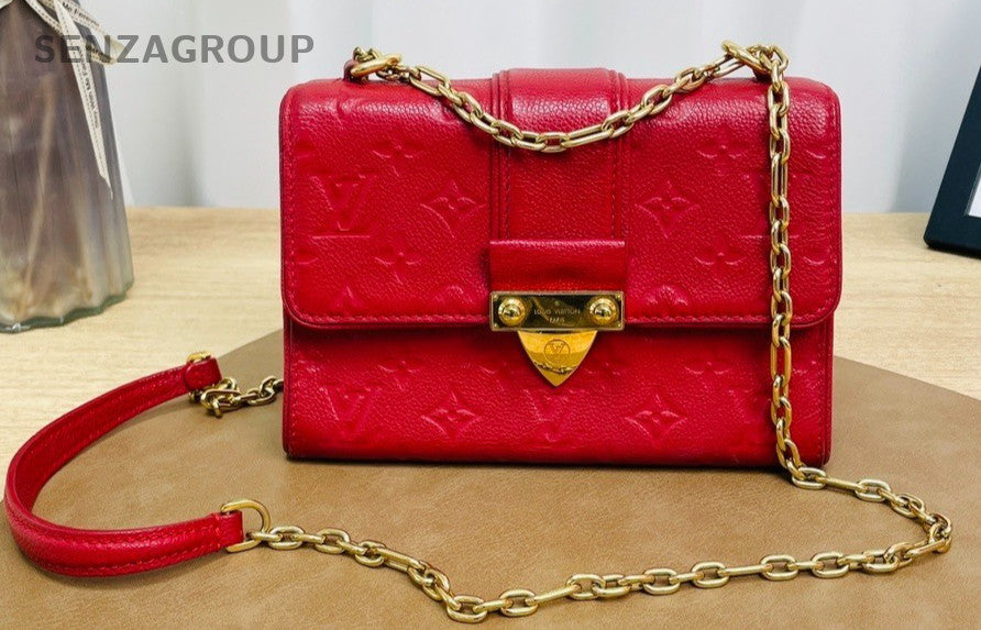 Louis Vuitton Saint Sulpice Shoulder Crossbody Bag Women Red