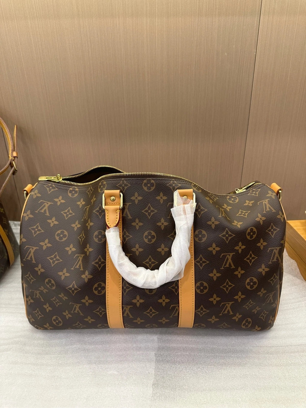 Louis Vuitton Keepall 45 Canvas Travel Shoulder Handbag For Women