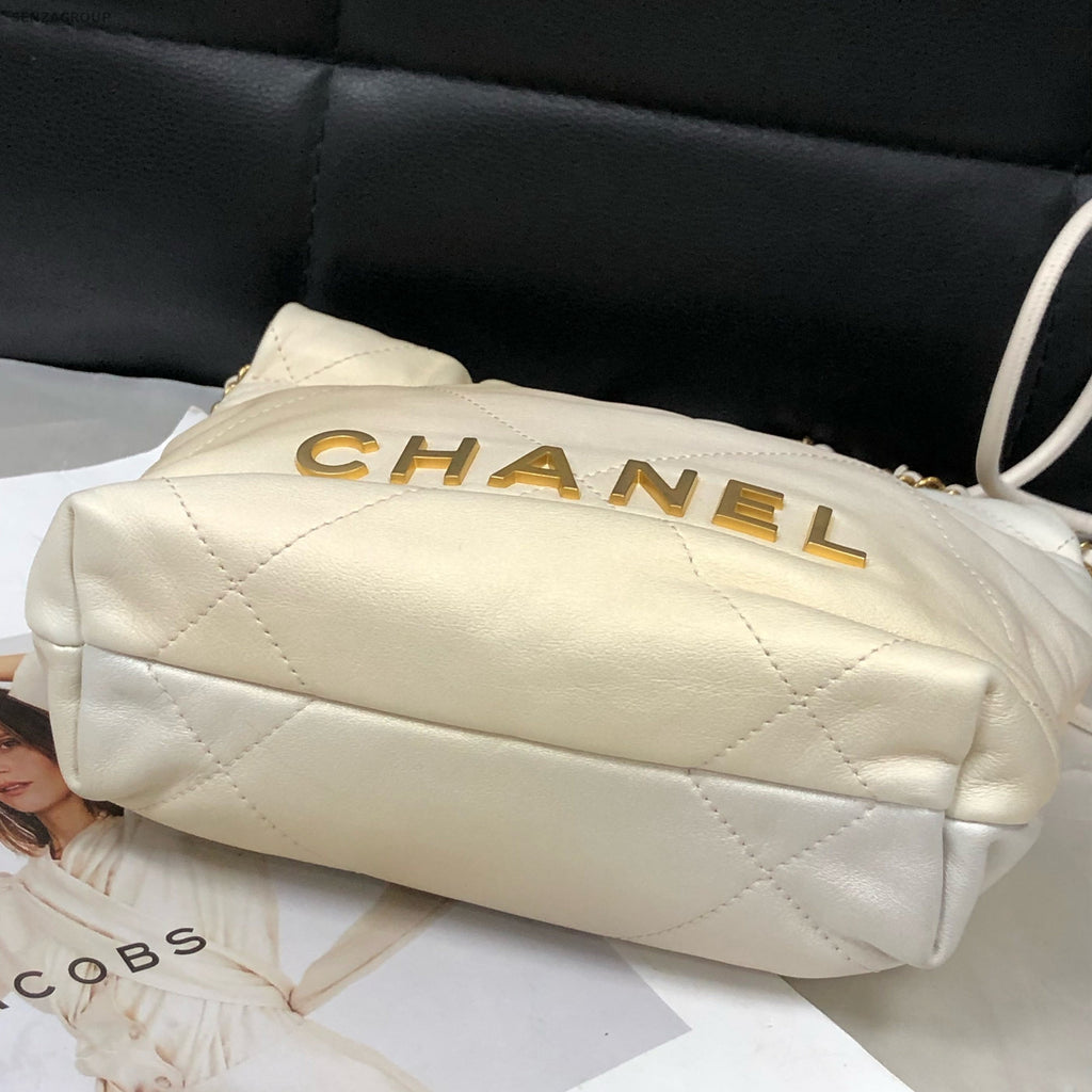 Chanel 22 Bag Mini Calfskin Gold Chain Crossbody Shoulder Bag Women Classic