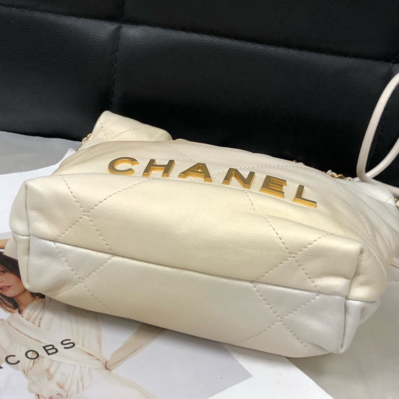 Chanel 22 Bag Mini Calfskin Gold Chain Crossbody Shoulder Bag Women Classic