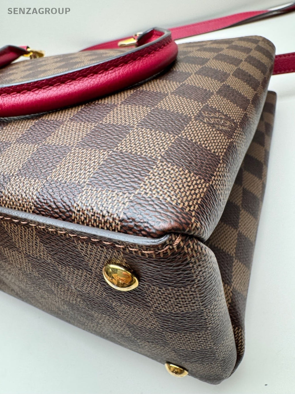 Louis Vuitton Riverside Damier Ebene Top Handle Tote Bordeaux Almost Brand New