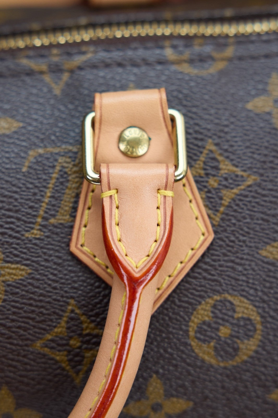 Louis Vuitton Speedy35 Monogram Top Handle Handbag Women Brown