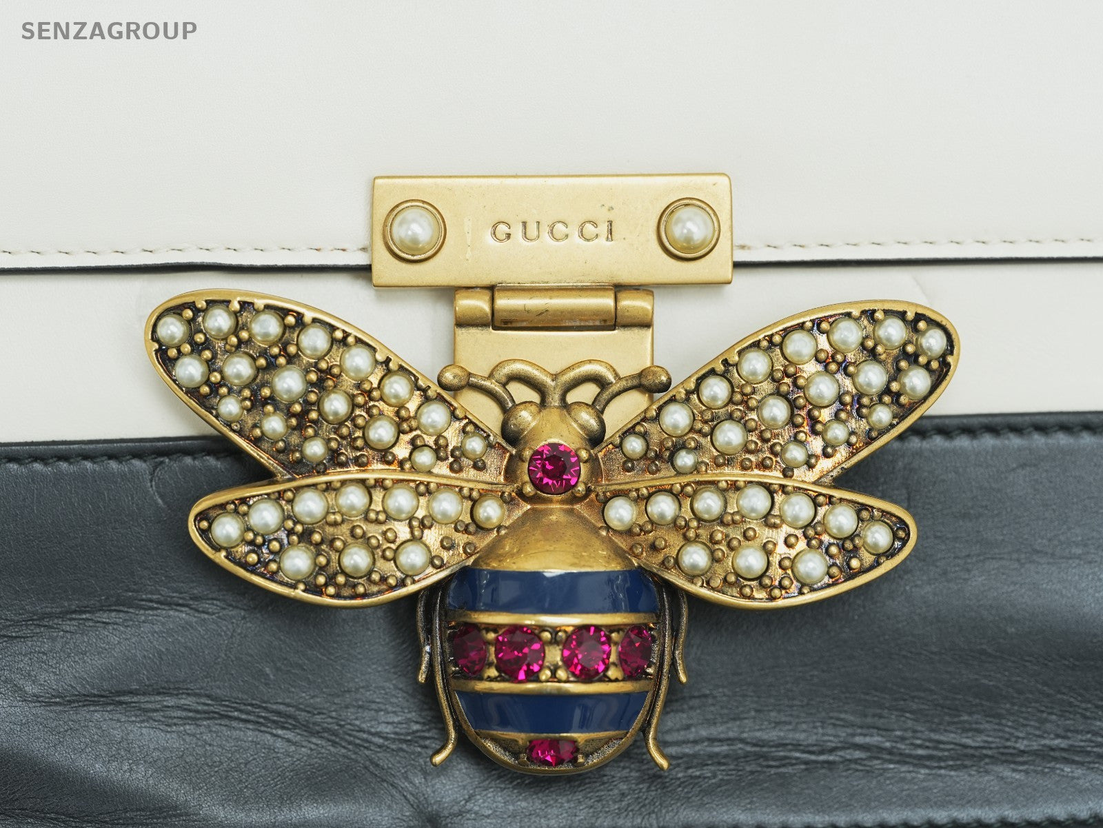 GUCCI Queen Margaret Bicolor Black White Shoulder bag Crossbody