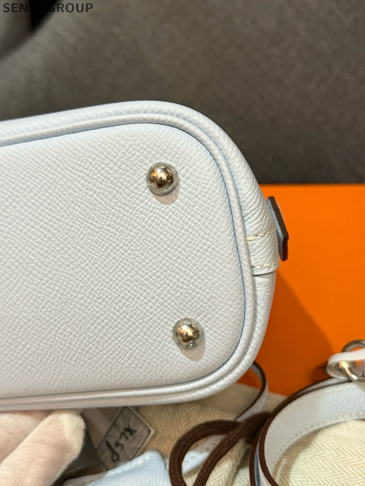 Hermès Bolide 25 Bag White Silver Hardware Classic Women's Handbag