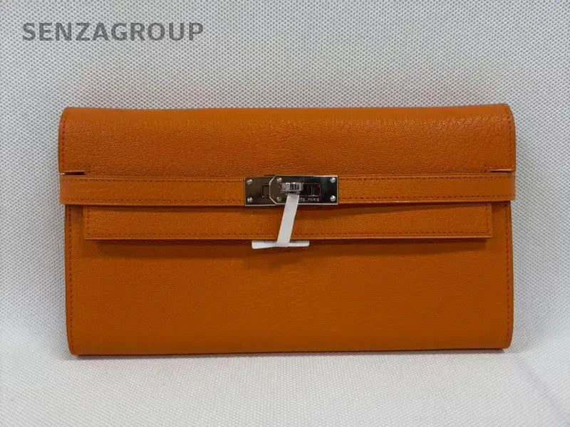 SJ0001 Hermes leather wallet Hermès Kelly Chevre