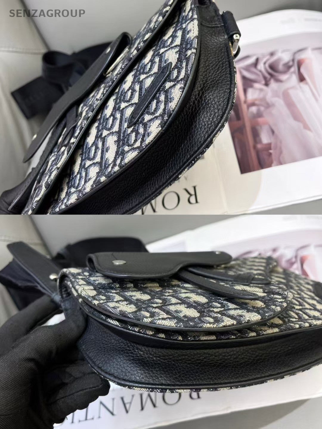 Christian Dior Saddle Monogram Canvas Shoulder bag Classic Crossbody