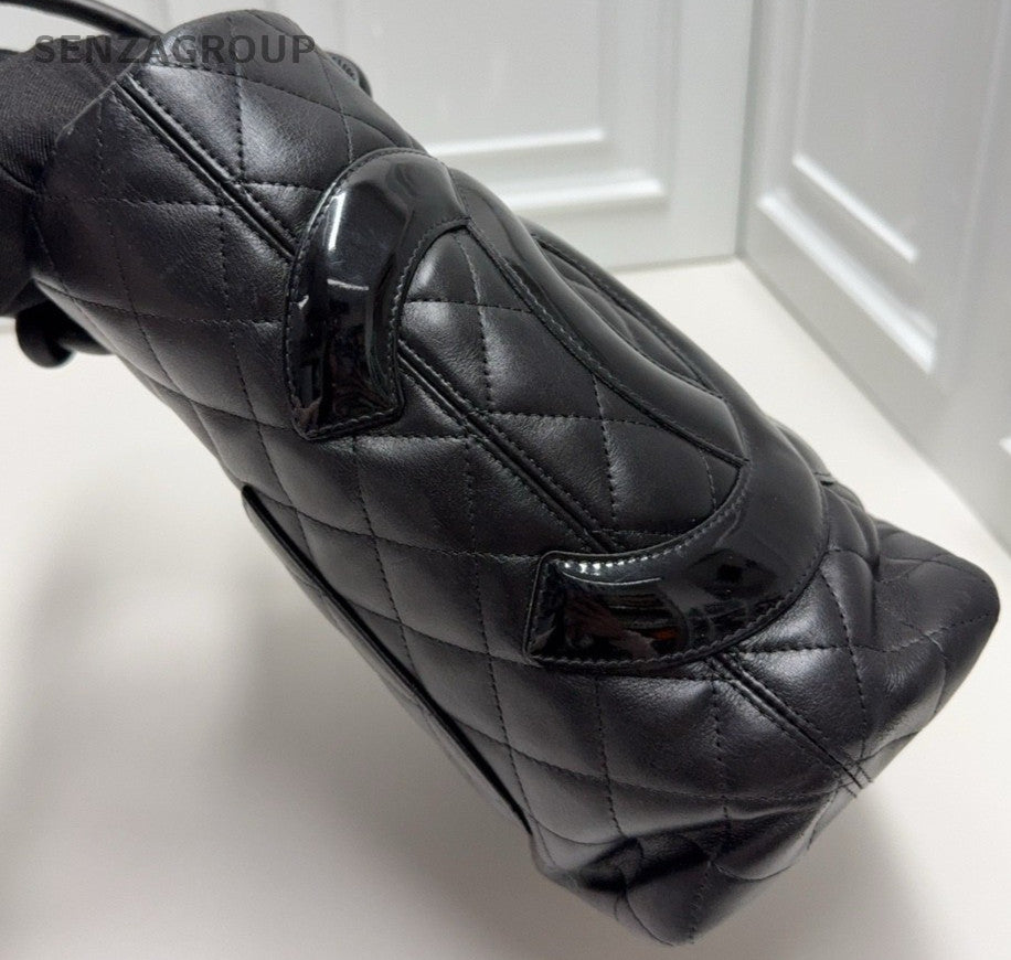 CHANEL So Black Cambon small size tote Shoulder bag